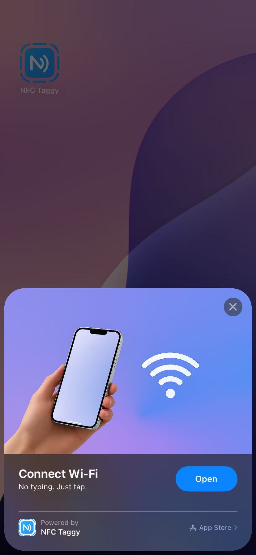 WiFi Sharing in NFC Taggy - Connect to WiFi with a tap